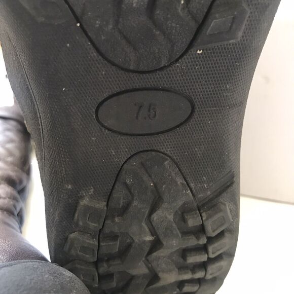 Dream Pairs Womens Faux Fur Knee High Quilted Boots Urva-1 Size 7.5 US Brown EUC - Picture 7 of 7